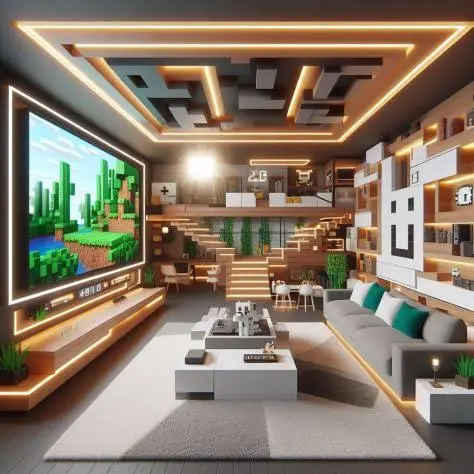 minecraft luxury interior